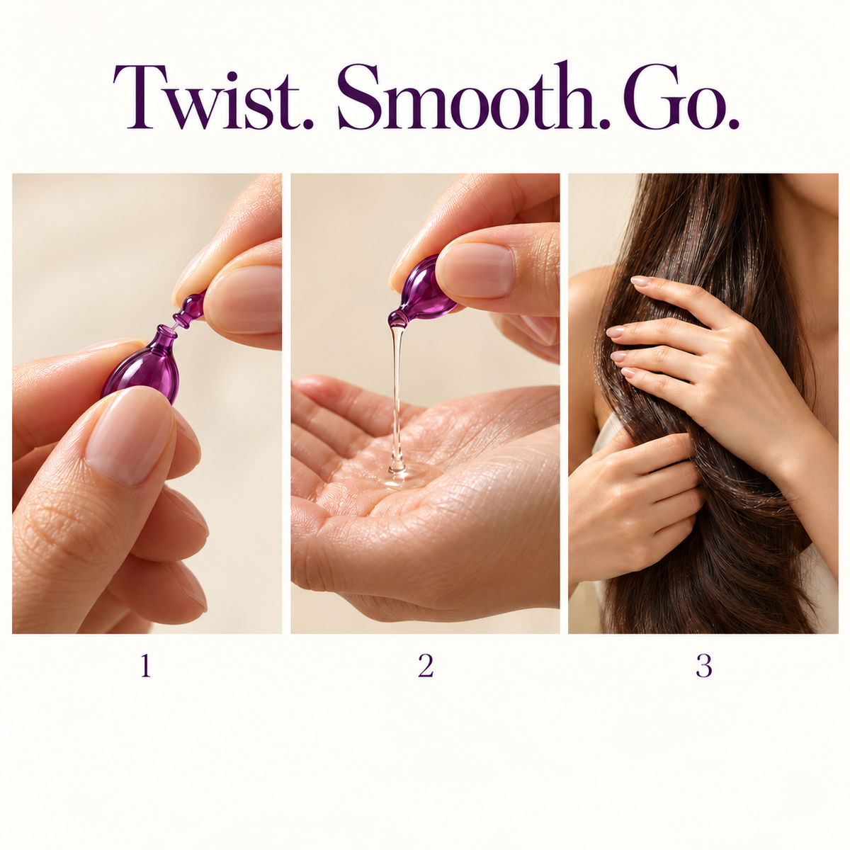 Hair Serum Capsules – Smoothing & Shine-Enhancing Leave-In Hair Care, 40 Capsules, 30ml