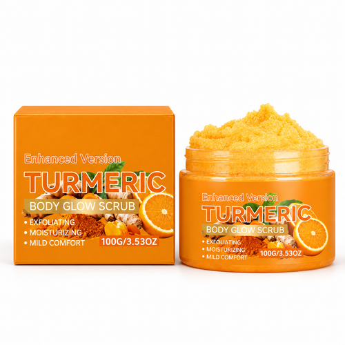 Turmeric Body Scrub – Exfoliating & Moisturizing for Smoother-Feeling Skin, 100g