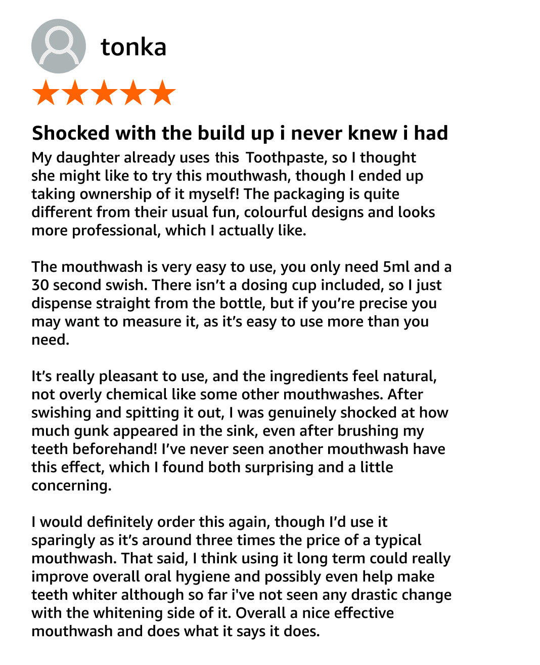 Stain Whitening Mouthwash