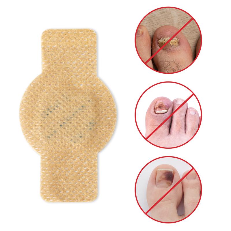 Overnight Nail Renewal Patches – For Yellow, Rough & Damaged-Looking Toenails, 21 Patches