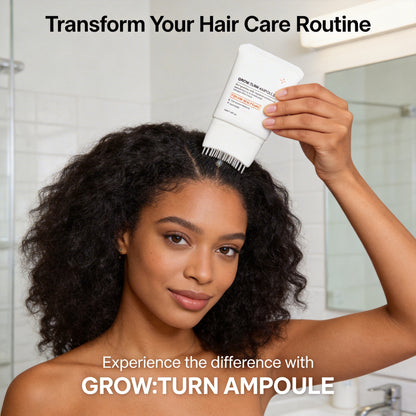 Hair Growth Serum with Built-In Brush | Exosome Scalp Serum for Hair Thickening & Strengthening, Korean Hair Care | 3.38 fl. oz.