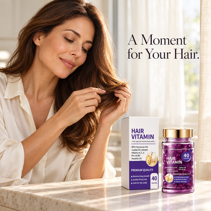 Hair Serum Capsules – Smoothing & Shine-Enhancing Leave-In Hair Care, 40 Capsules, 30ml
