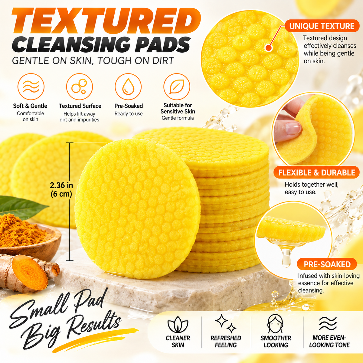 Radiance Renewal Cleansing Pads – For Brighter, Smoother & More Even-Looking Skin, 20 Pads