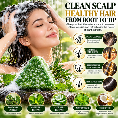 Volumizing Scalp Care Shampoo Bar – For Stronger, Thicker-Looking Hair & Natural Shine, 120g