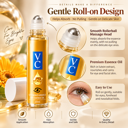 Lutein Anti-Wrinkle Roll-On Essence Oil – Eye, Forehead & Smile Line Care, 10ml
