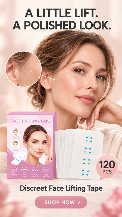 Face Lifting Tape – 120 PCS Clear Adhesive Patches for a More Defined Look